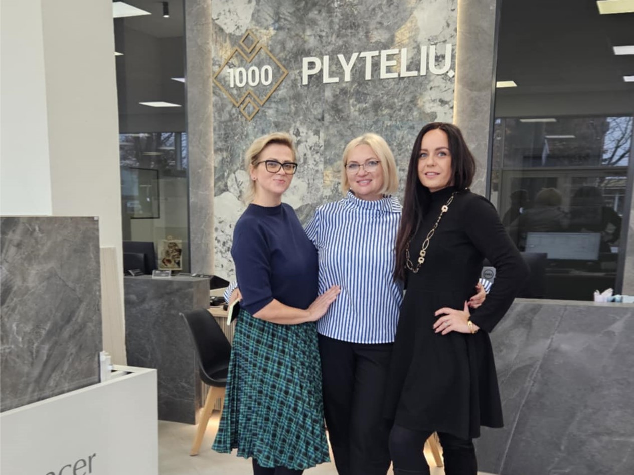 Prisijungėme prie „1000 plytelių“ salono Kaune