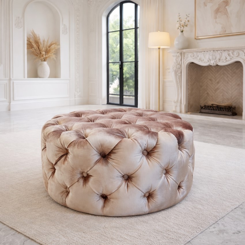 Chesterfield stiliaus pufas. (SAN 63)